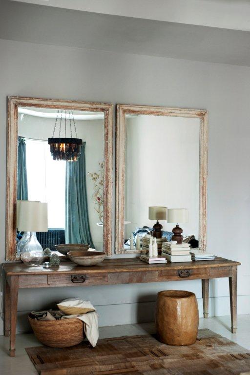 Vintage table and mirrors from the Ochre store